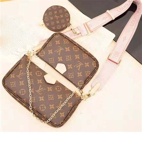 louis vuitton multi pochette pink|louis vuitton multicolor monogram.